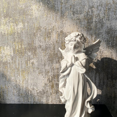Distressed Metallic Wallpaper - Textured Non-Pasted Modern Wallpaper, Gray, 17.3" X 236", PVC-Free, Non-Woven, Easy To Install, Ideal For Living Room, Bedroom, Office