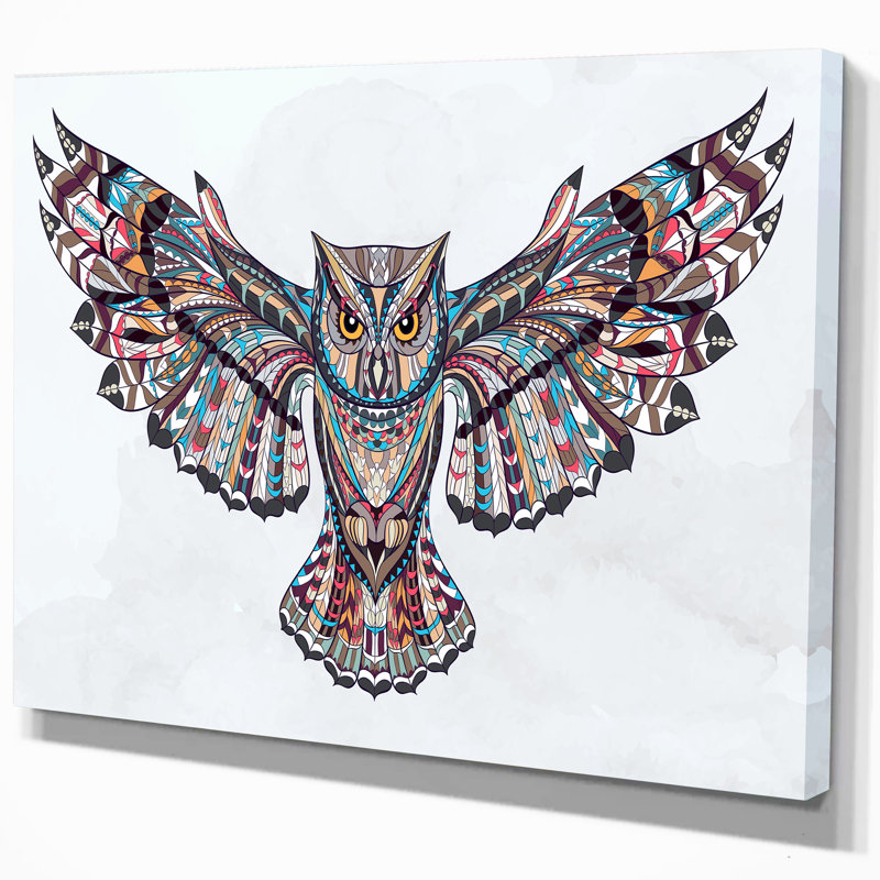 Animaux «Owl on the Grudge», impression, H 20 po x l 20 po x P 1 po, Toile tendue