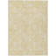 Tapis extérieur lavable floral jaune blé 3 pi x 5 pi
