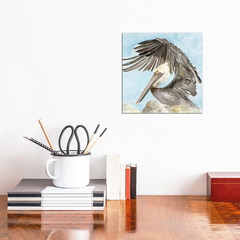 Soft Brown Pelican II by Stellar Design Studio - Wrapped Canvas Gallery-Wrapped Canvas Giclée
