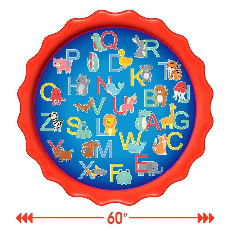 Tapis de pulvérisation Splash Buddies Alphabet - 60 po