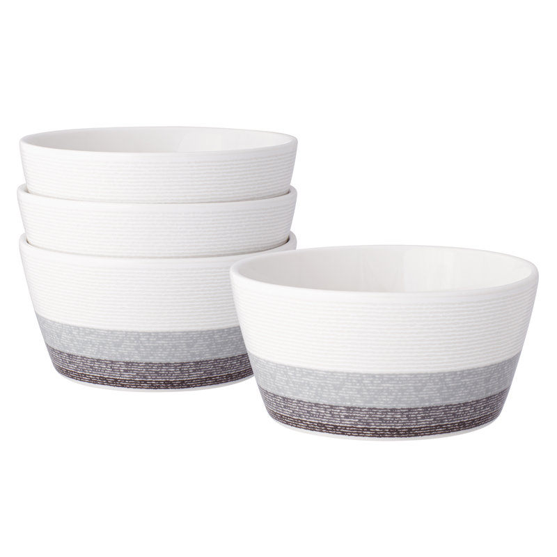 Noritake Colorscapes Layers Cereal Bowls, 6", 25 oz., Charcoal
