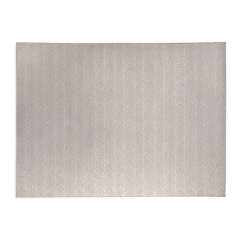 Tapis de jeu Chevron Block Kids, Taupe, Rectangulaire 3 pi x 5 pi