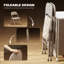 Metal Folding Chairs with Linen Cushion Foldable Chairs Beige
