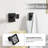 5-Piece Matte Black Bathroom Hardware Set - Stainless Steel Towel Rack, Towel Ring, Toilet Paper Holder With Shelf & 2 Hooks - Wall Mounted Bathroom Accessories For Modern Decor