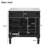 30" Black Bathroom Vanity with Sink, U-Shaped Adjustable Shelf, Soft-Close Doors & 3 Drawers, Solid Wood Frame, Modern Cabinet - EPA Certified-1917047074