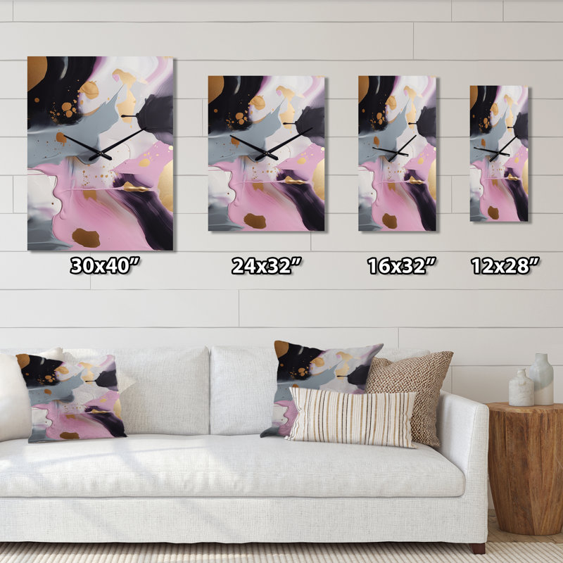 Horloge murale Jaede, H 40 po x l 30 po x P 1 po