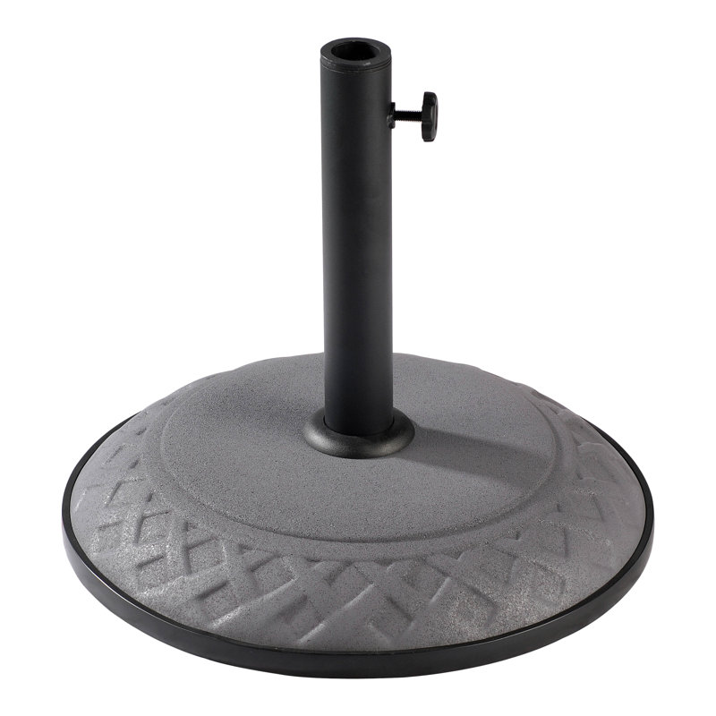 Porte-parapluies autoportant en plastique Patson, Gris acier