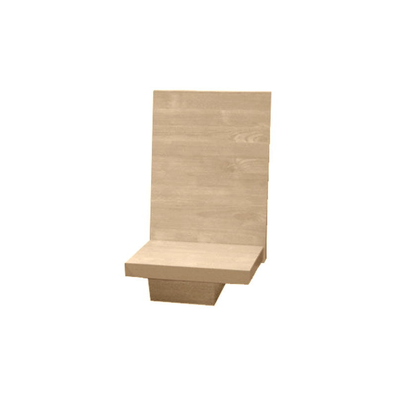 Table de chevet avec panneau arrière