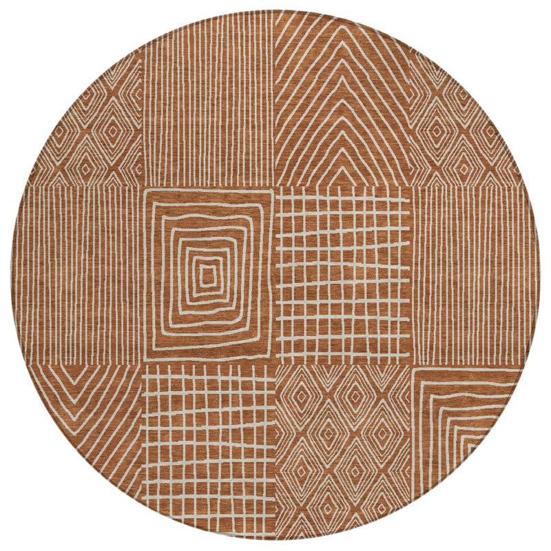 Tapis d'intérieur rond 8 po
