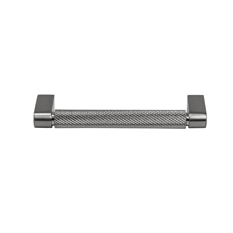 Ensemble de 2 poignées moletées Zenith, 4", Nickel brossé