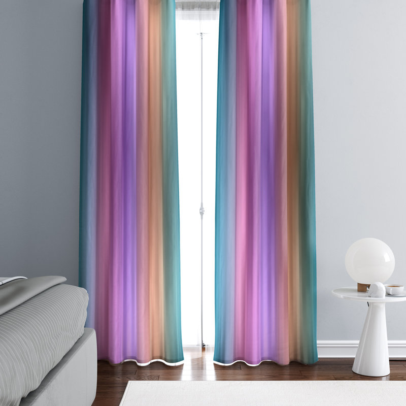 Semi Sheer Curtain Panel Pair, 20" W x 61" L