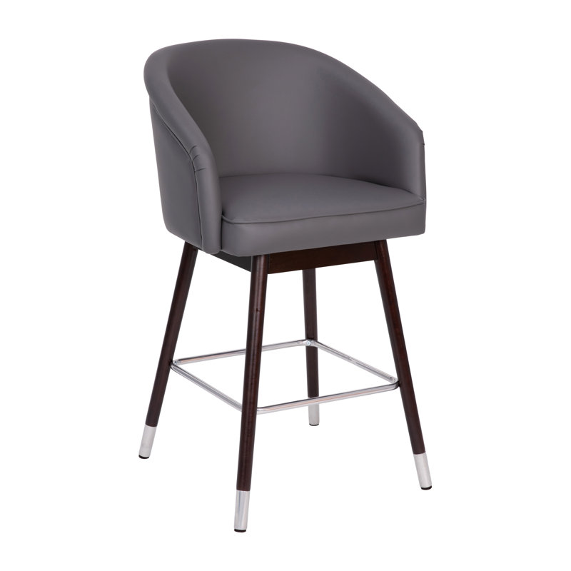 Tabouret de comptoir 26,25 po, Tabouret de comptoir (siège d'une hauteur de 26,2, gris
