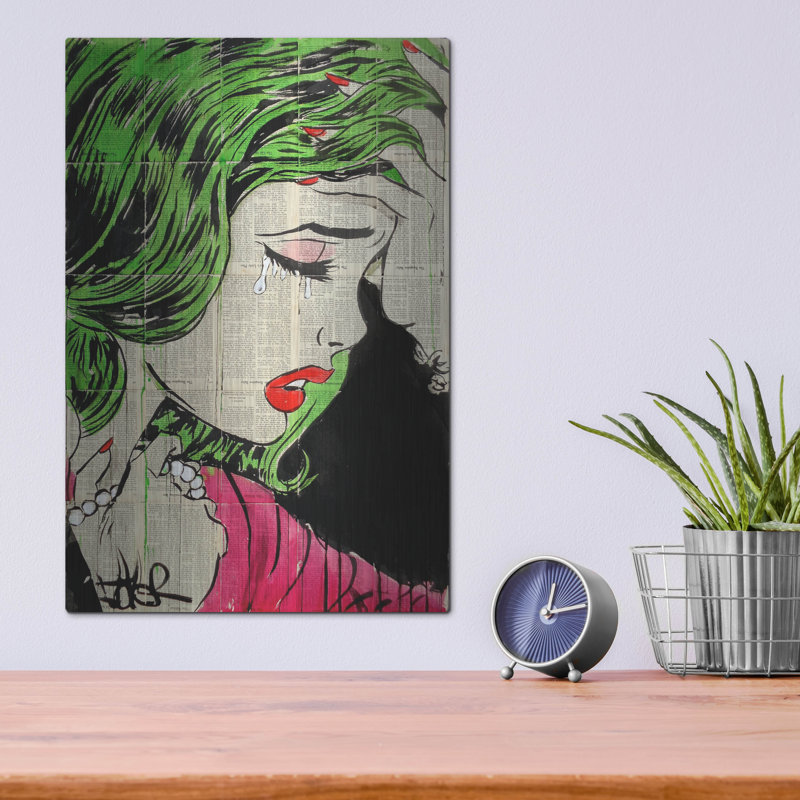 Winston Porter «Pop Princess» par Loui Jover, art mural en métal