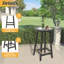 Table de bar de patio, table de bar d'extérieur pour terrasse, piscine