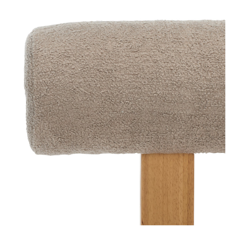 Chaise rembourrée Dellar, Brun