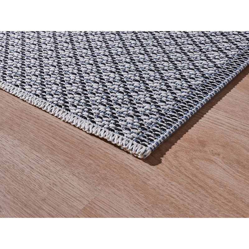 Embyr Geometric Flatweave Indoor / Outdoor Area Rug, Square 200cm