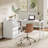 Reversible L Shaped Computer Desk With Drawer Cabinet-1227529355
