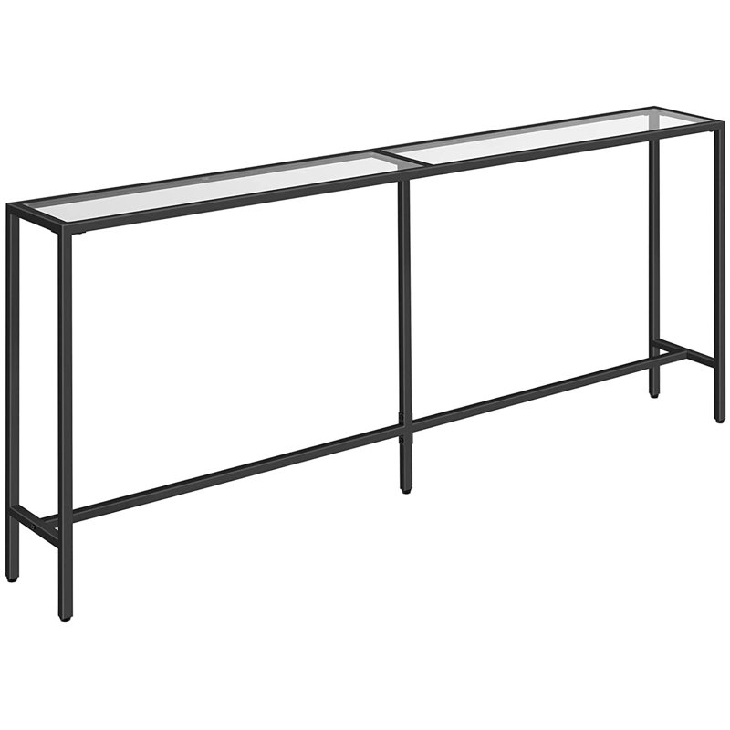 70.9'' Glass Top Console Table