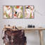 «Crane Bird», botanique rose, ensemble de 3 estampes par Melissa Wang-1526313609-1526313620