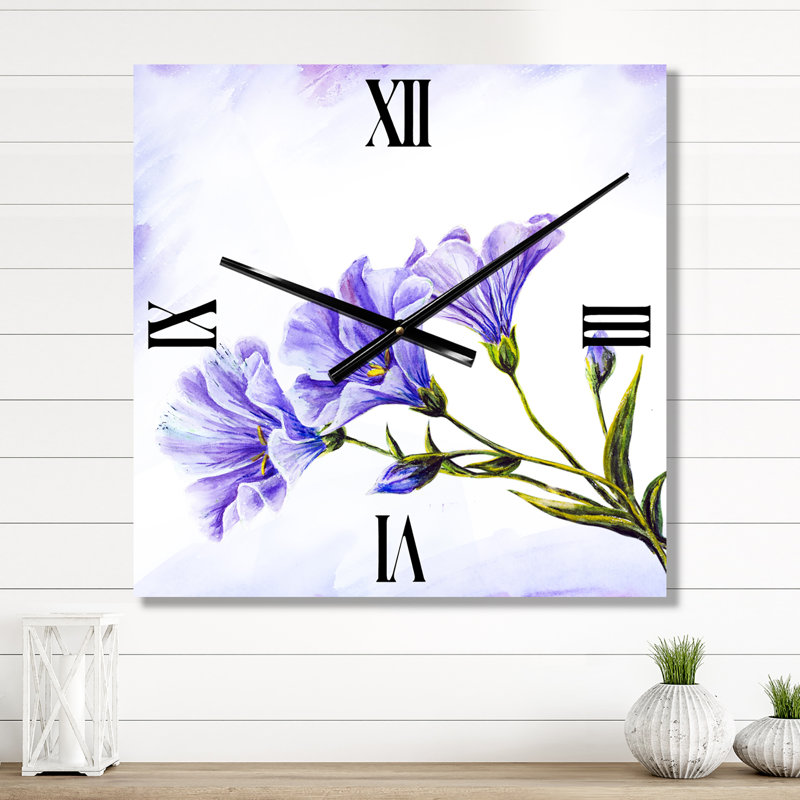 Horloge murale Wildflowers, Moyen