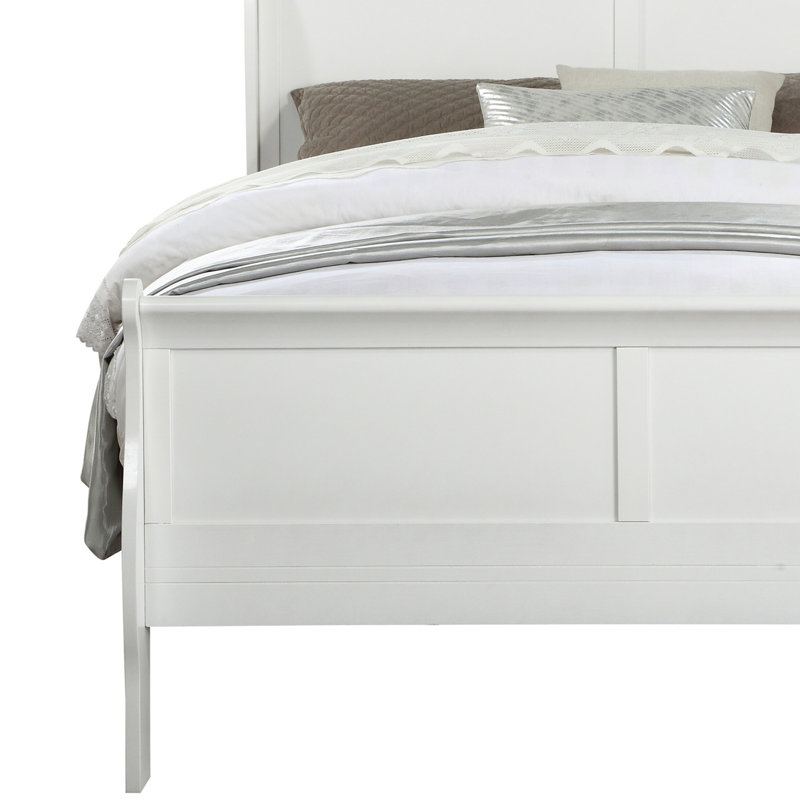 Modern Minimalist Design Bed, Twin, White