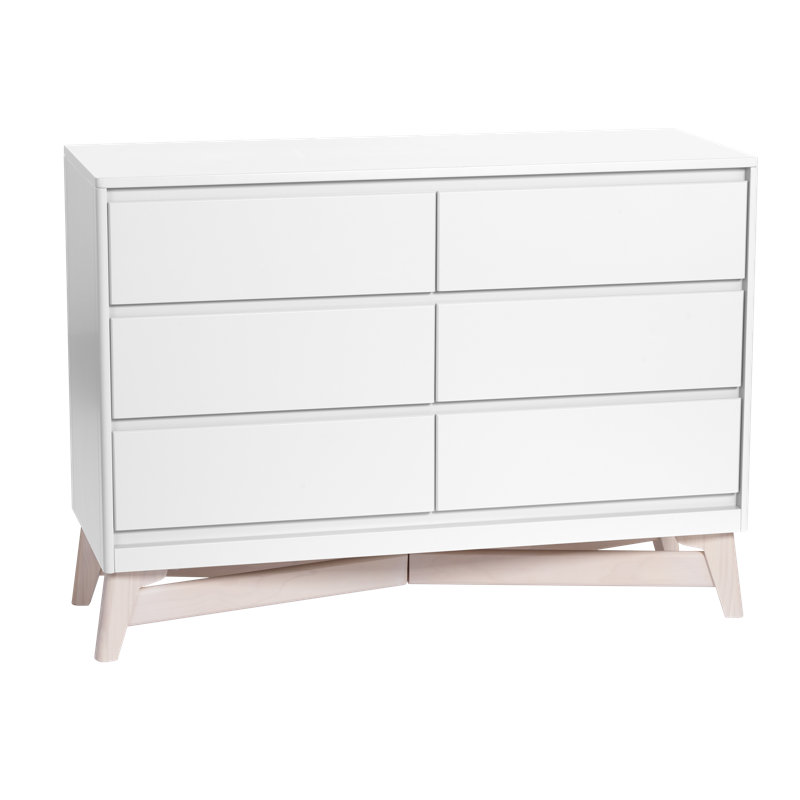 Little Seeds Pala 6-Drawer Dresser, White