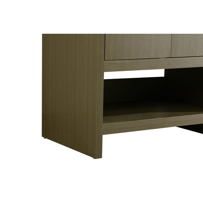 Meuble-lavabo simple 24 po Kirkbride, Brun châtaigne
