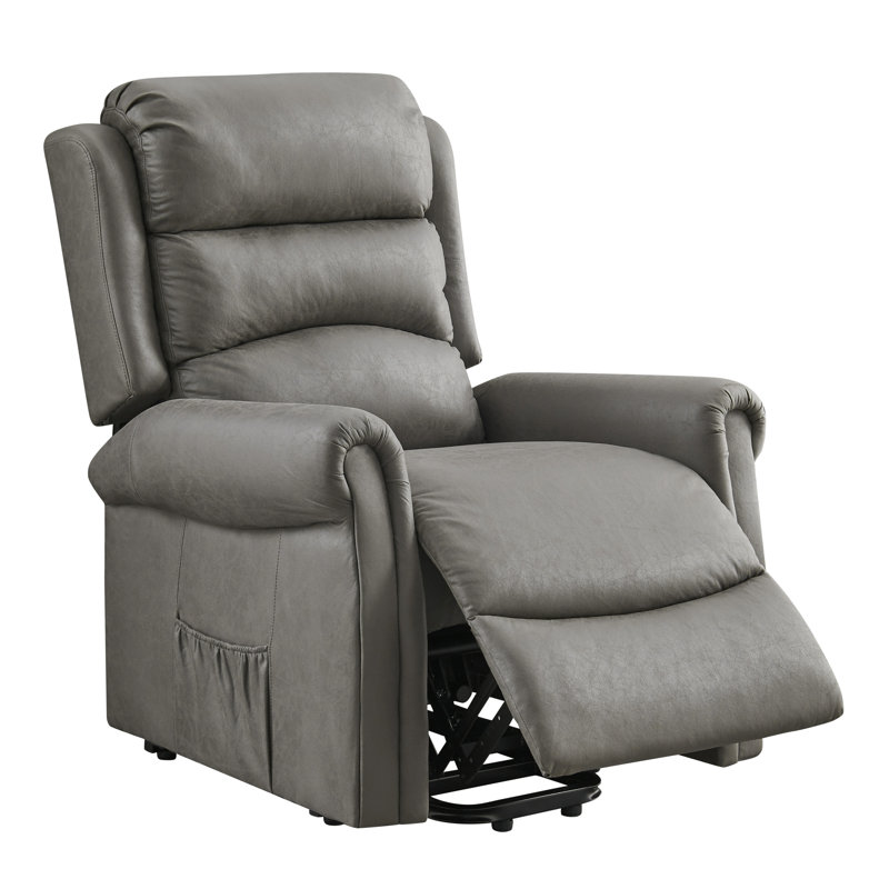 Clintonpark 82cm Wide Lift Assist Standard Recliner, Grey