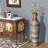 39-Inch-Tall Vase, Brown Decorative Floor Vase, Classic Neat Floor Vase Tall Freestanding Flower Holder, Artificial Rattan Vase, PVC Floor Vase, Flower Holder For Home Decor