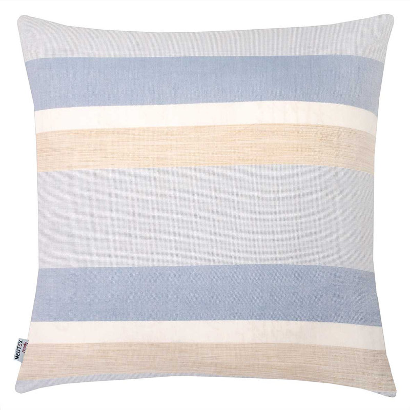 Rexford Striped Throw Pillow Cover, Brown, 38cm x 38cm, Square