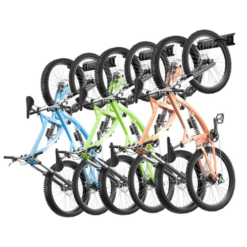 Steel Wall Mounted Required Adjustable Bike Rack