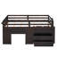Lit mezzanine simple avec armoire et tablette-707698271