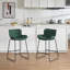 Upholstered Counter Stool with Metal Frame-512050008