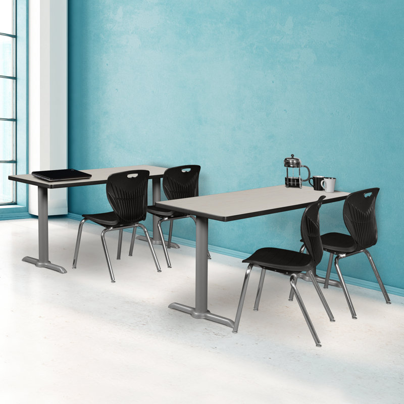 Base et table de formation Cain, H 29 po x L 42 po x l 24 po, Gris, Érable
