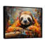 Collage paresseux endormi sur toile-129065100-129065092