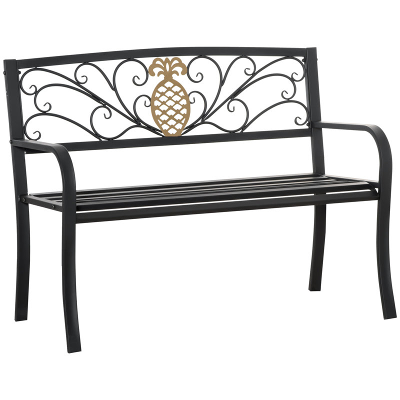 Banc de jardin en acier Sunny