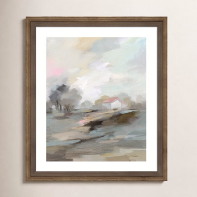 Farm in April Print by Silvia Vassileva