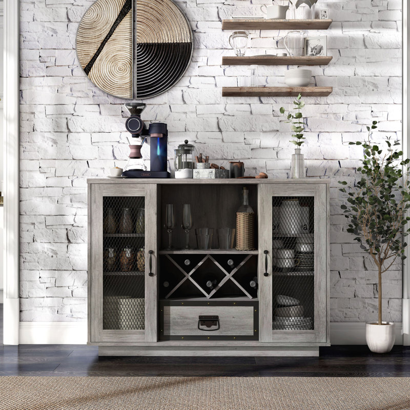 Vrotian 47.32'' Sideboard, Vintage Gray Oak