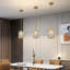 5.9" 1 - Light Modern Gold Crystal Single Pendant Light With Adjustable Height