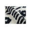 Posy Wool Floral Area Rug in Black/White-83476928