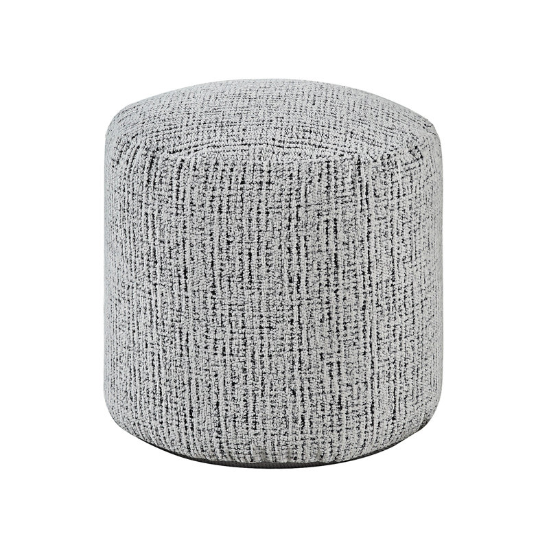 Upholstery Ottoman Footstool, Gray Chenille