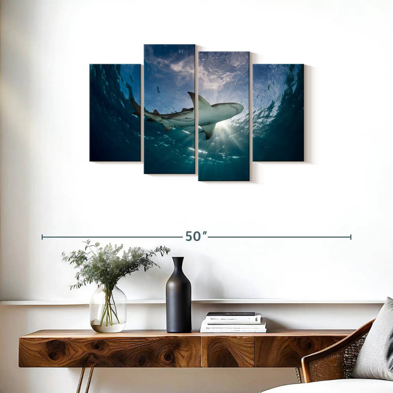 Brampt Lemon Shark In The Water, 22" H x 36" W