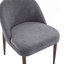 Chaise rembourrée en fer avec design ergonomique