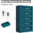 Blue chest of five drawers-591181928