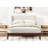 Solid Dry Bamboo Wood 12 Inch Platform Bed, With 48" Upholstered High Headboard,Easy Assembly-133245718-133245721