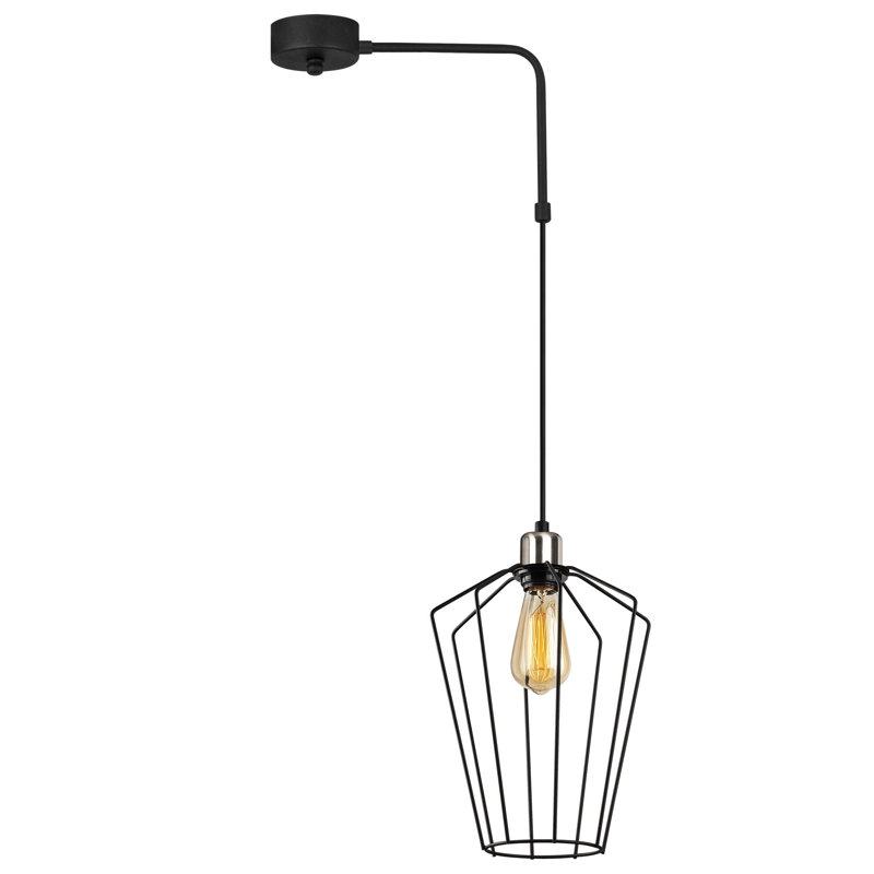 Corsham 1 - Light Black/Nickel Lantern Pendant