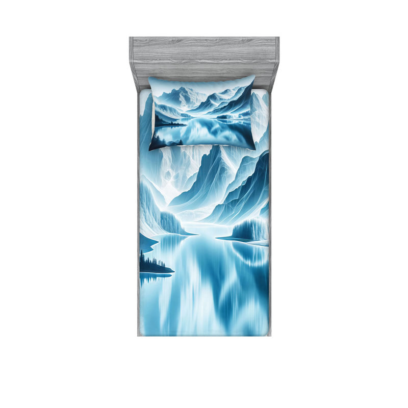 Microfiber Sheet Set, Twin Sheet Set with 1 Pillowcase