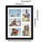 Merranda Americanflat 11x14 Collage Picture Frame - Fits Five 4x6 Photos - Shatter-Resistant Glass - Black