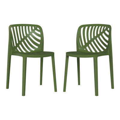 Ensemble de 2 chaises de patio empilables